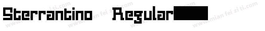 Sterrantino Regular字体转换
